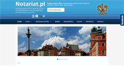 Desktop Screenshot of home.notariat.pl