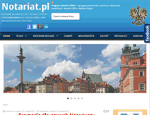 Tablet Screenshot of home.notariat.pl