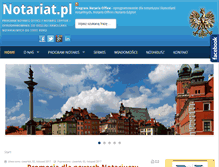 Tablet Screenshot of notariat.pl